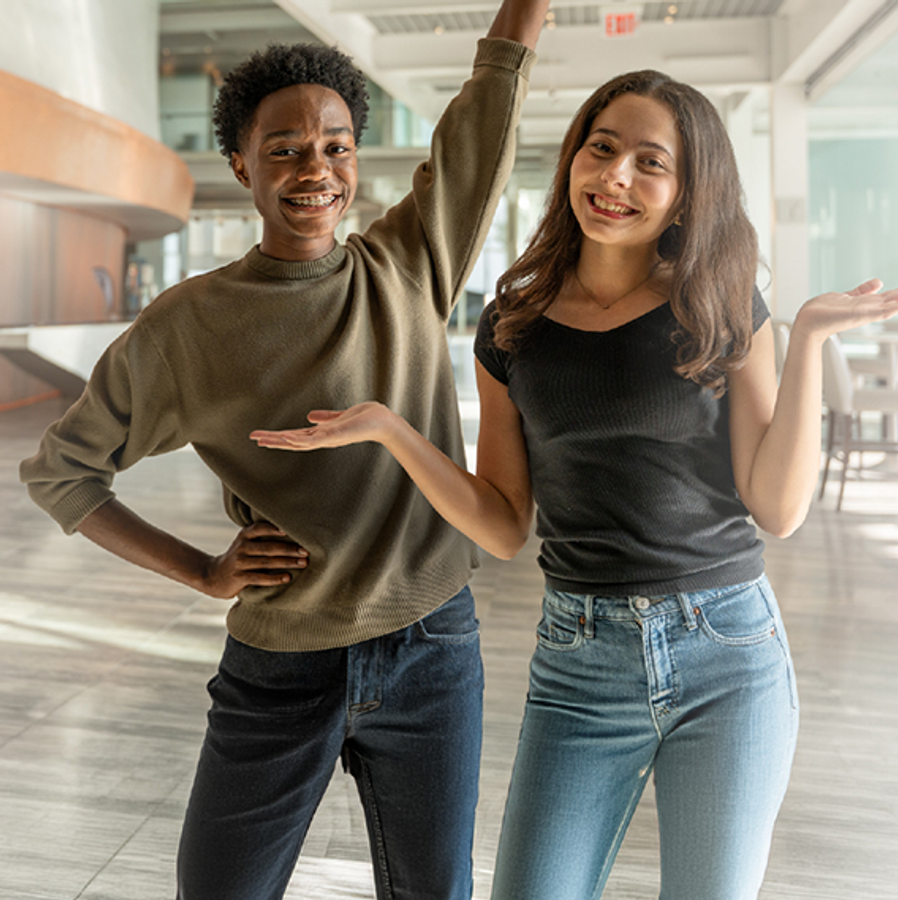 Four Counts Co-Presidents Olivia Beaumont and Demerick Dunlap
