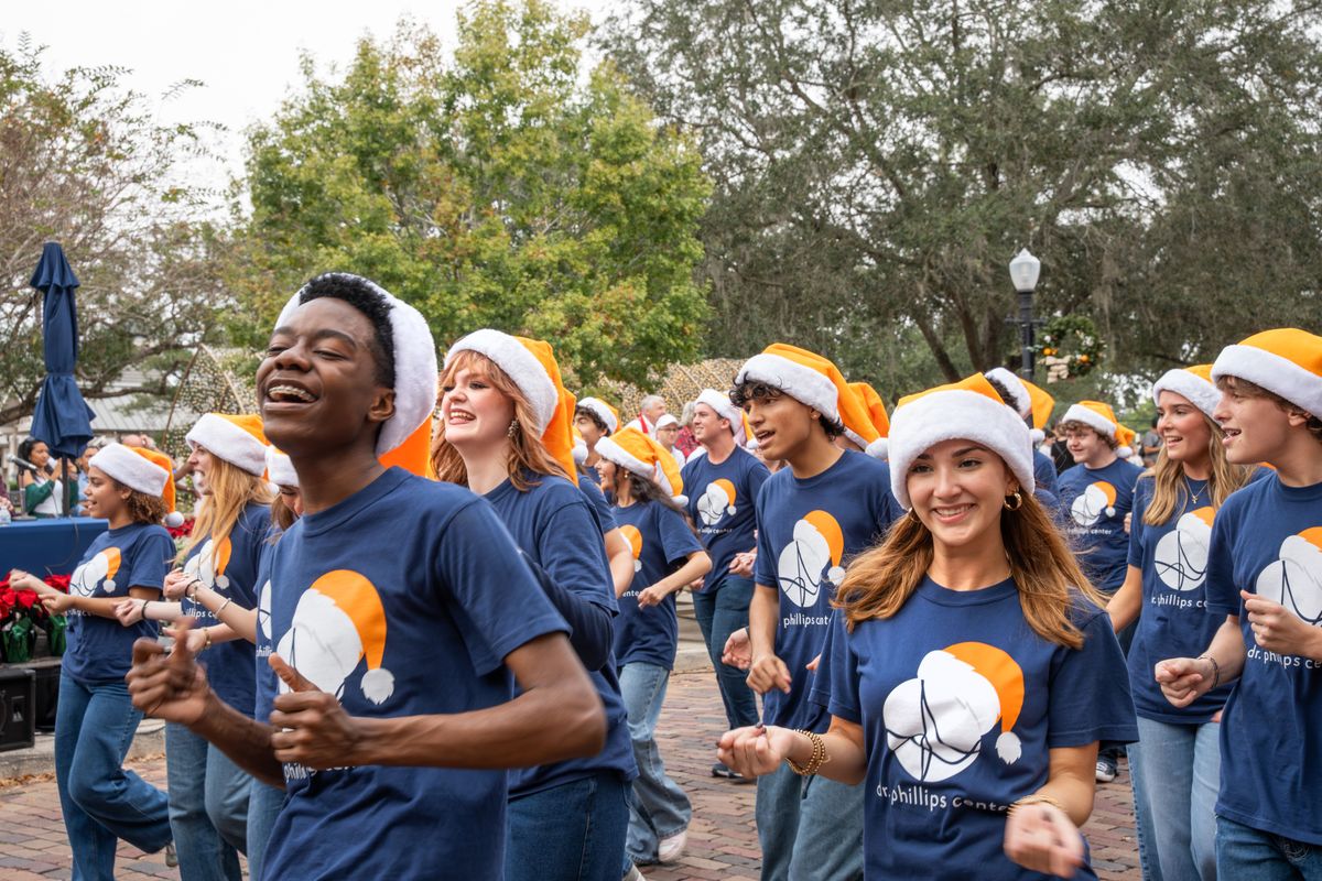 The Four Counts performing at the Winter Park Christmas Parade