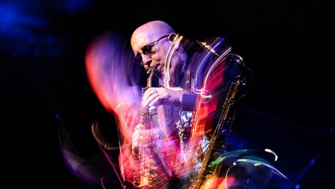 Jeff Coffin, Saxophonist Performing on Stage