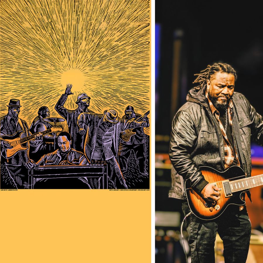 Pedal Steel Guitarist Leading a Gospel Blues Band