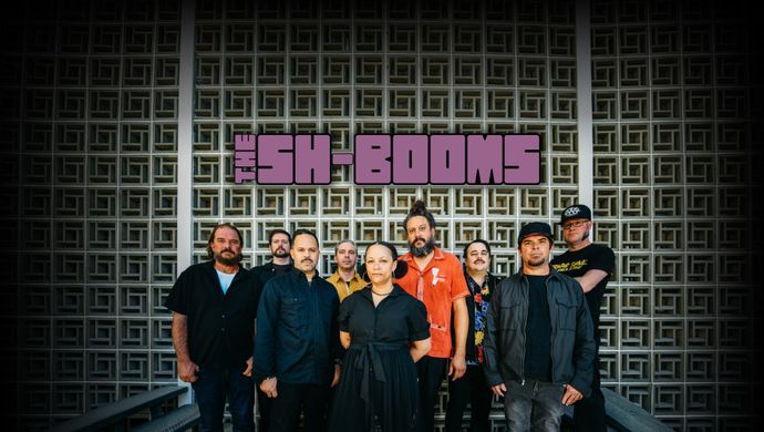 The Sh-Booms, Soul Band Performing with Horns on Stage