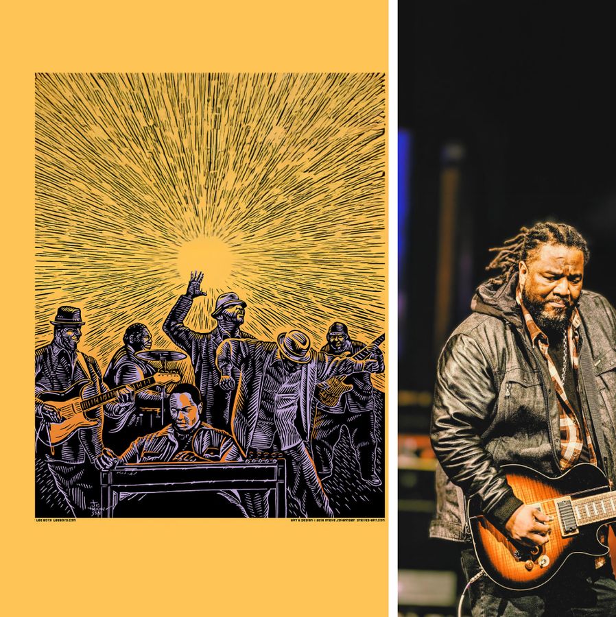 Pedal Steel Guitarist Leading a Gospel Blues Band