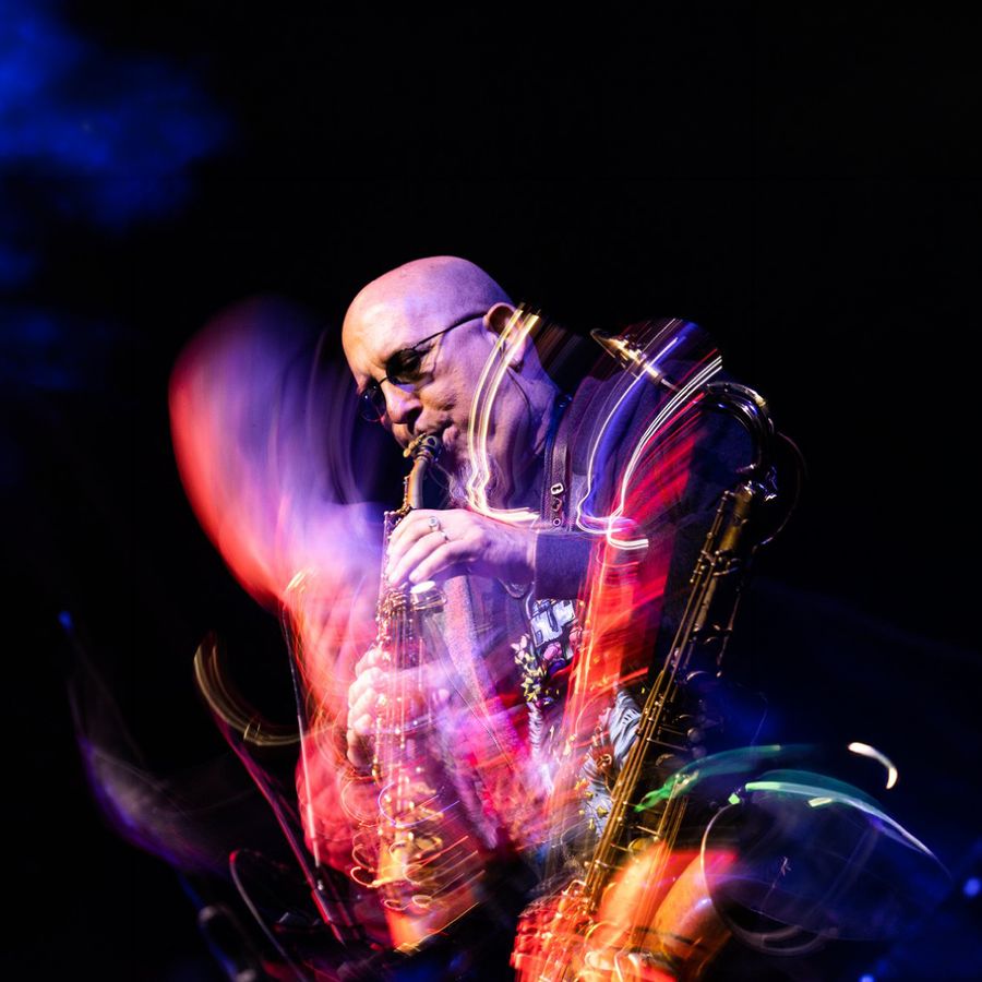 Jeff Coffin, Saxophonist Performing on Stage