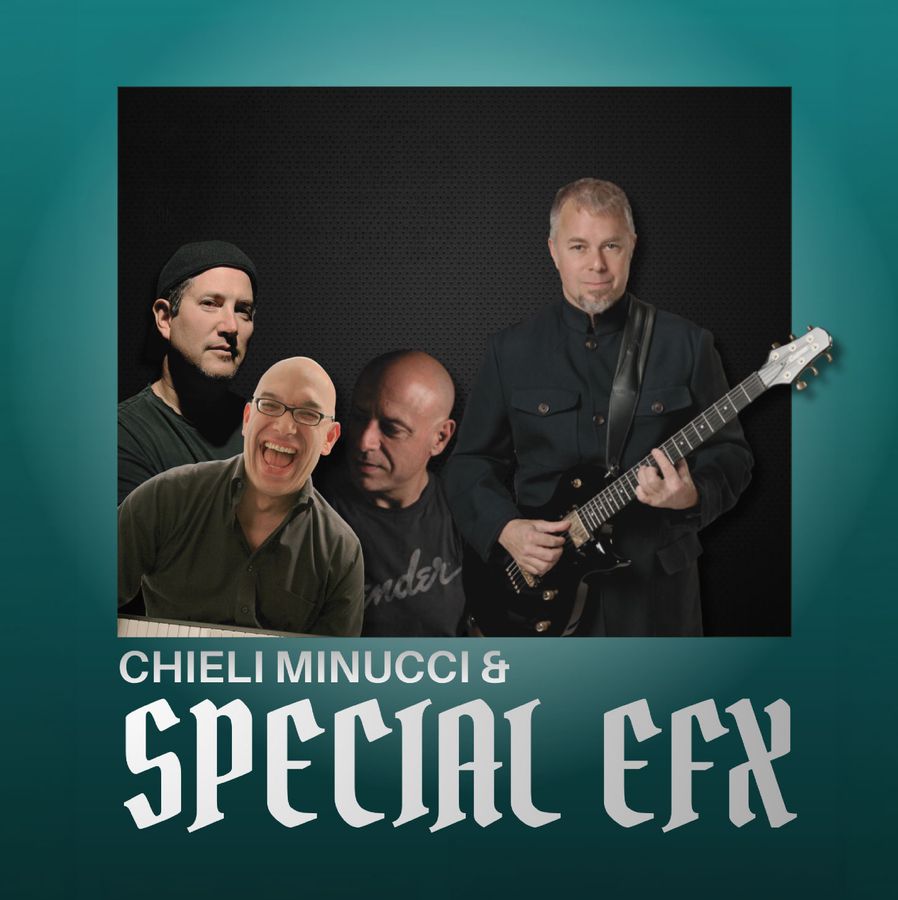 Jazz Fusion Guitarist Performing with Band