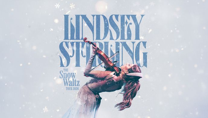 Violinist Performing an Aerial Holiday Spectacle